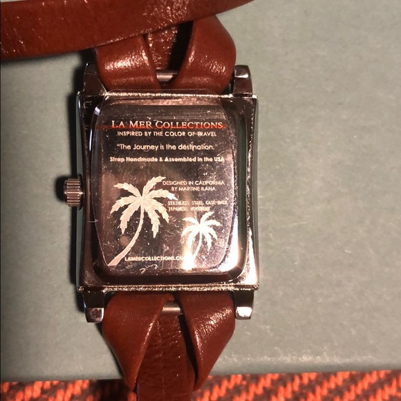COPY - La Mer NWOT brown wrap bracelet watch - Picture 3 of 6